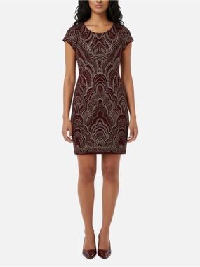 Jump Apparel Art Deco Bodycon Dress Size S